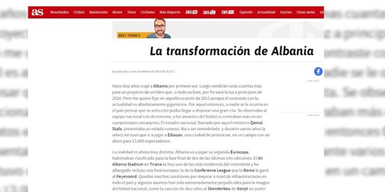 Gazeta spanjolle: Si u transformua Kombëtarja e Shqipërisë në një dekadë