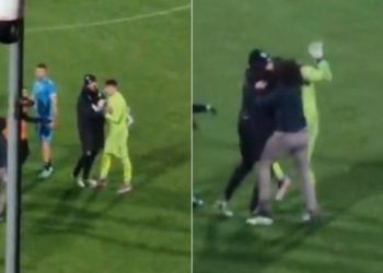 E pazakontë në Itali/ Babai i sulmuesit shqiptar zbret në fushë dhe godet portierin e ekipit kundërshtar