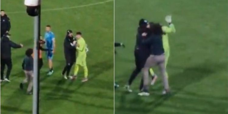 E pazakontë në Itali/ Babai i sulmuesit shqiptar zbret në fushë dhe godet portierin e ekipit kundërshtar