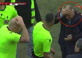 Dhuna në futbollin shqiptar, goditet në kokë edhe shefi i policisë (VIDEO)