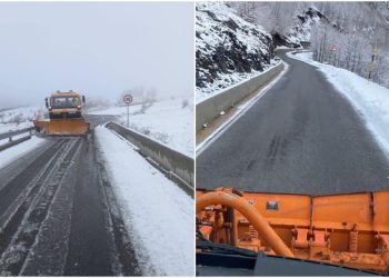 Reshjet e dëborës, ARRSH tregon si është gjendja e rrugëve në vend