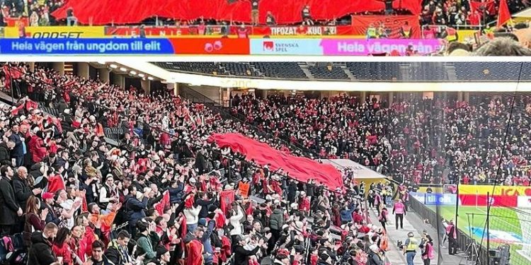 Futbollisti i Suedisë i befasuar nga tifozët kuqezinj: Gjithë stadiumi në këmbë sa herë fitonin topin