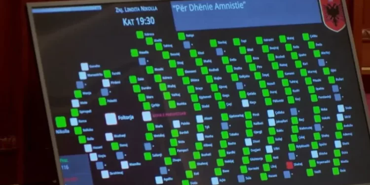 Kush ishte deputeti i vetëm që votoi kundër amnistisë