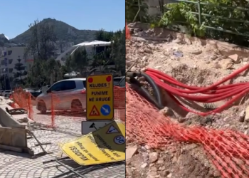 Erisa Xhixho në Sarandë: Rrugët e hapura, pluhur e kaos me trafikun në prag të sezonit turistik (VIDEO)