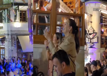 Pas Athinës, Ylli Baka “ndez” edhe Gjirokastrën, shihni ç’bëhet në Pazar (VIDEO)