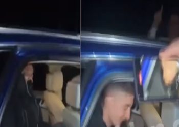 “Azgan, Azgan… Zoti para”/ Dalin pamjet kur dorëzohet vrasësi i policit të “Shqiponjave” (VIDEO)
