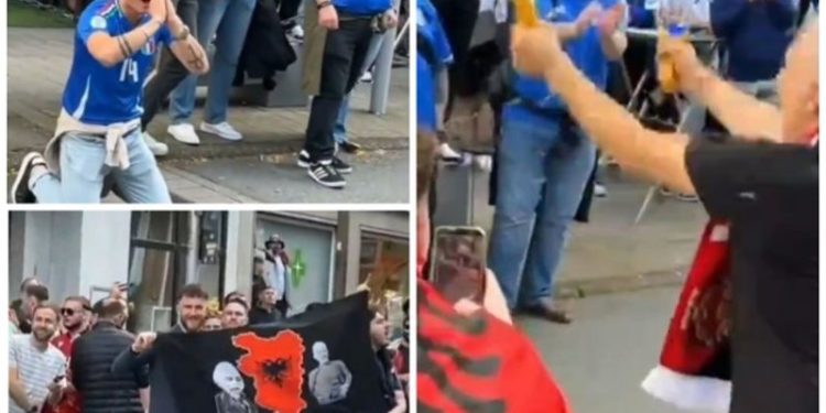 VIDEO virale në rrjet, shihni çfarë iu bëjnë italianëve tifozët shqiptarë
