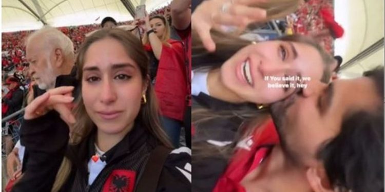 Tifoze e zjarrtë e kombëtares, vajza e Sylvinhos shpërthen në lot pas shënimit të golit (VIDEO)