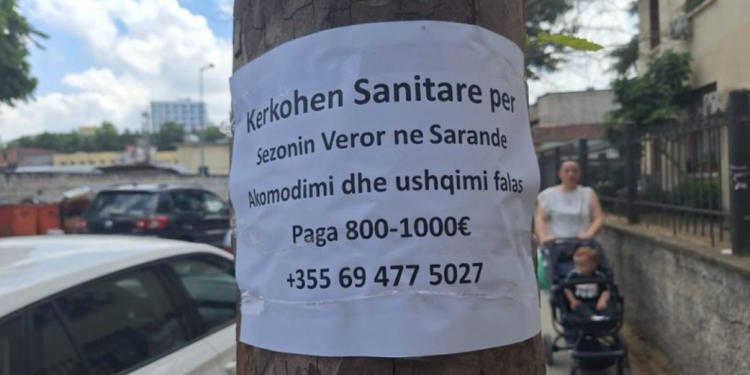 Deri në 1 mijë euro rroga e punonjësve të pastrimit në jug të Shqipërisë