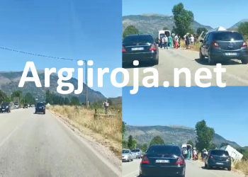 Aksident në Gjirokastër, mjeti i turistëve përplaset me veturën (VIDEO)