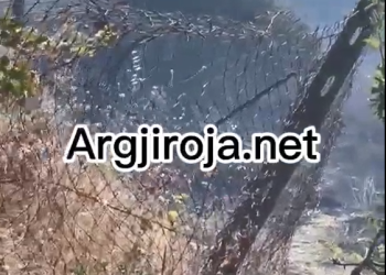 “Eja këtej vëlla eja…”, dëgjoni si shpërthejnë fishekët nga zjarri në Lazarat (VIDEO)