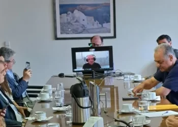 Nga burgu i Fierit, Beleri merr pjesë në mbledhjen e eurodeputetëve të Mitsotakis