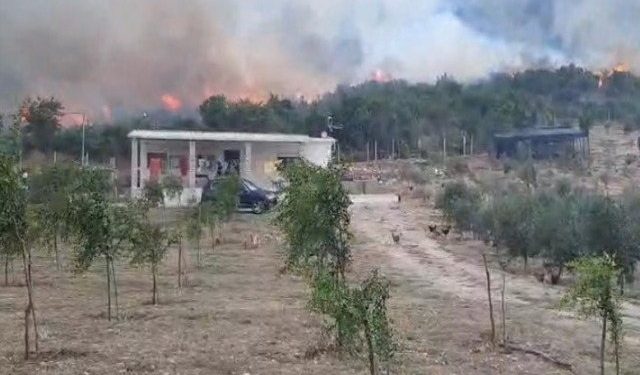 Zjarr i madh në Tepelenë, shkon edhe ministri i ri i Mbrojtjes, Pirro Vëngu