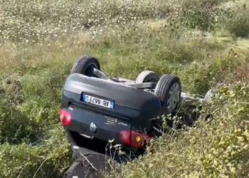 Aksident/ Makina përfundon në kanal! Tre të plagosur