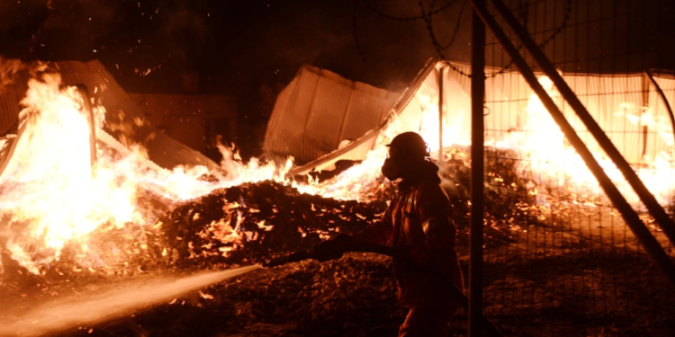 Athina në luftë me flakët, digjen disa shtëpi (FOTO)