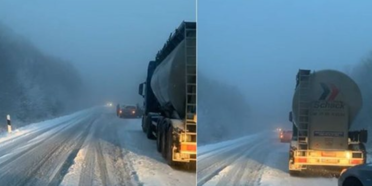 Dëbora në juglindje, bllokohet rruga Strugë-Qafë Thanë