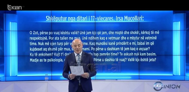 Fevziu i prekur, lexon në emision pjesë nga ditari i Irsës nga Gjirokastra (VIDEO)