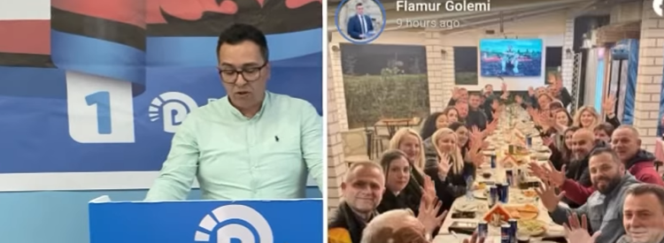 Opozitë e fortë në Gjirokastër, PD pyet Flamur Golemin kush pagoi darkën me qofte dhe pica (VIDEO)