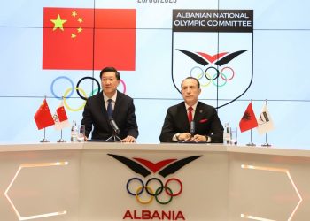 Presidenti i Komitetit Olimpik Kinez vizitë zyrtare dy ditore në Tiranë, firmoset memorandumi i bashkëpunimit