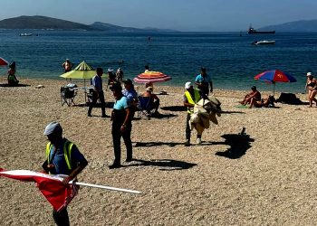 Nis zaptimi i plazheve në Sarandë, policia sekustron çadra e vendos gjoba