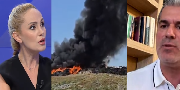 zjarri te plehrat në Vlorë