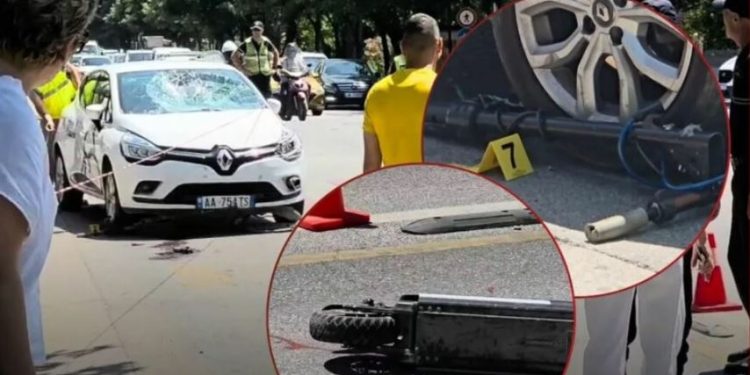 Aksidentoi tre të miturit me monopatinë në Tiranë, lihet në “arrest shtëpie” shoferi