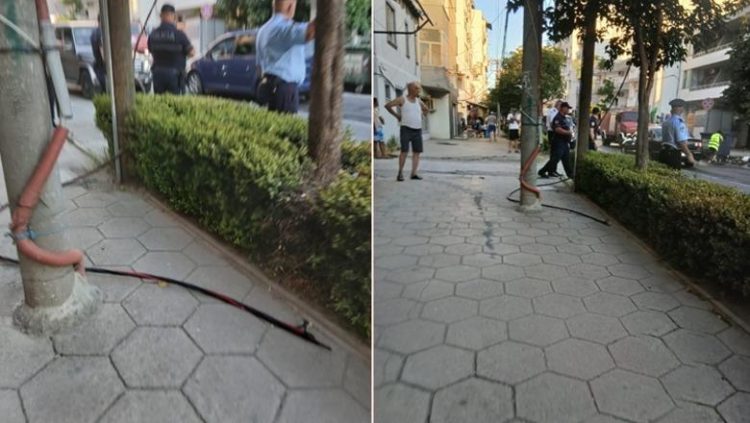 Shkëndijë elektrike dhe shpërthim, çfarë ndodhi pak më parë në qendër të Shëngjinit