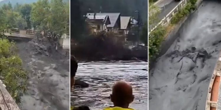 Moti i keq në Itali/ Lumi Frejus përmbyt një qytet në Torino, humb jetën një 50-vjeçar (Video)