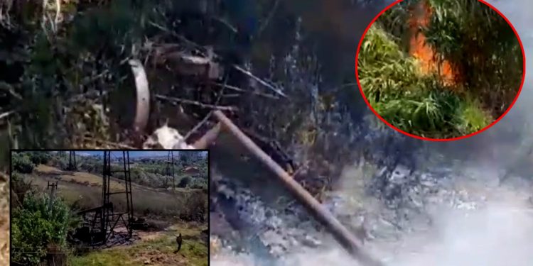 Përfshihet nga zjarri zona naftëmbajtëse në Kuçovë, rrezikohen 5 puse nafte dhe banesat