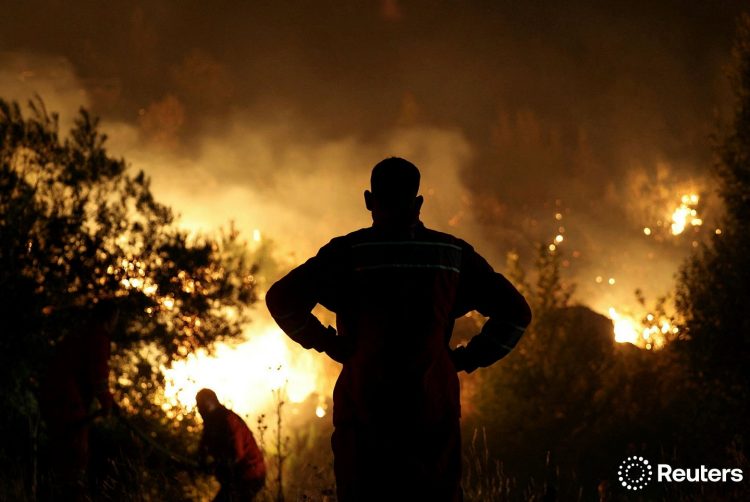 Orë dramatike në Delvinë, Reuters sjell imazhe nga lufta me zjarrin (FOTO)