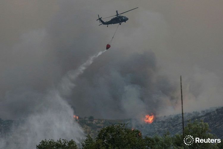 Orë dramatike në Delvinë, Reuters sjell imazhe nga lufta me zjarrin (FOTO)