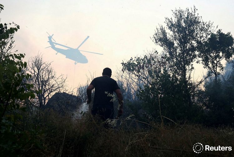 Orë dramatike në Delvinë, Reuters sjell imazhe nga lufta me zjarrin (FOTO)