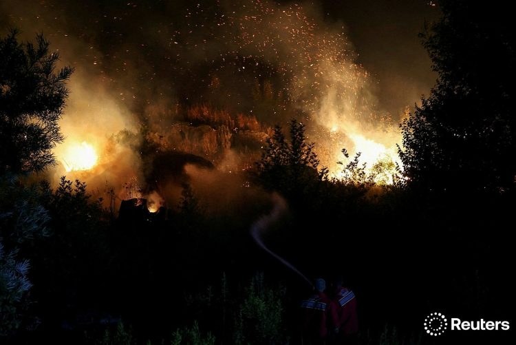 Orë dramatike në Delvinë, Reuters sjell imazhe nga lufta me zjarrin (FOTO)