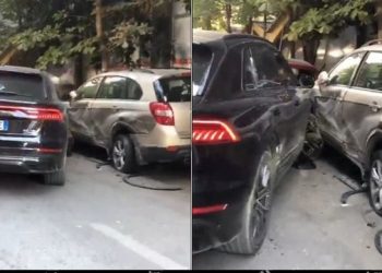 I iku policisë në ish-Bllok me Audi Q8 dhe u përplas me disa makina, zbardhet identiteti i shoferit, në kërkim nga policia për ngjarjen në Astir