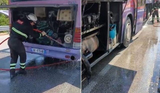 Merr flakë autobusi në rrugën Kardhiq-Delvinë, pasagjerët dalin jashtë