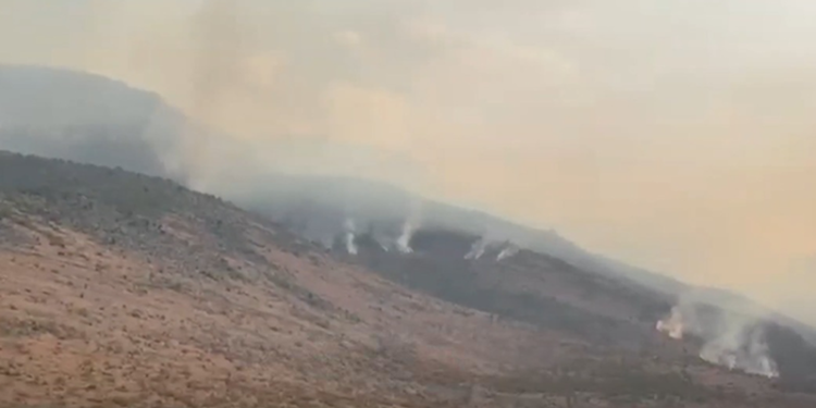 Zjarr i madh në Konispol, banorët largohen me urgjencë nga shtëpitë