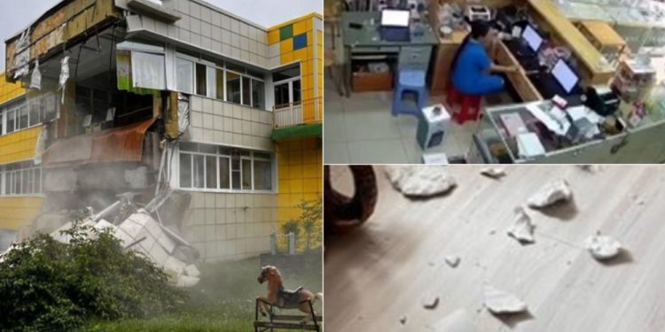 Njerëz të dalin të tmerruar nga banesat, publikohen pamjet e tërmetit shkatërrues në Rusi