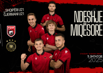 Kombëtarja U-21 luan miqësore me Gjermaninë më 5 shtator në “Elbasan Arena”