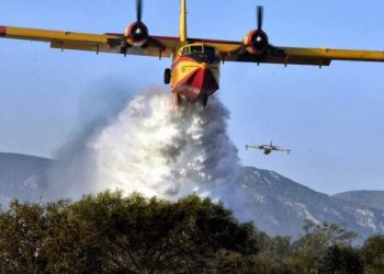 Vijon zjarri në pyllin e Drenovës, flakët nuk shuhen as me helikopter