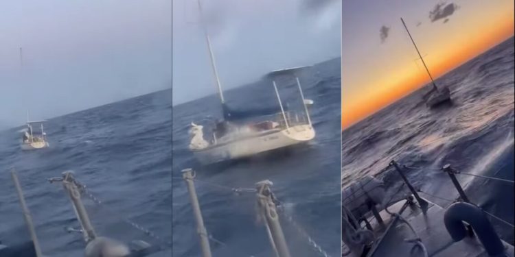 Veliera pëson defekt në Gjirin e Gramës, 3 persona rrezikojnë jetën (VIDEO)