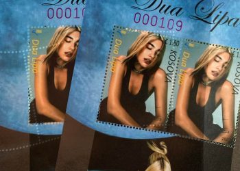 Kur arti bëhet identitet! Dua Lipa në pullat postare të Kosovës