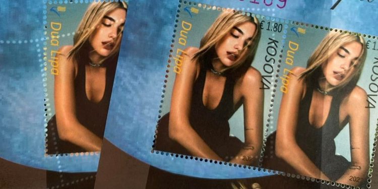 Kur arti bëhet identitet! Dua Lipa në pullat postare të Kosovës