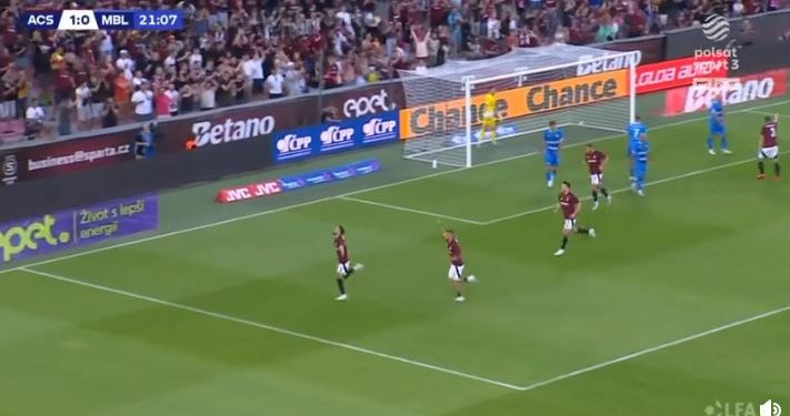 VIDEO/ Fitorja e parë në kampionat për këtë sezon, sulmuesi shqiptar realizon gol fantastik dhe nderon Spartën e Pragës