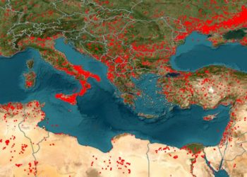 Nga Spanja në Greqi e Shqipëri, i gjithë Mesdheu po digjet, NASA publikon imazhet satelitore
