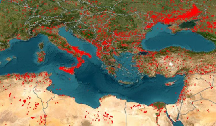 Nga Spanja në Greqi e Shqipëri, i gjithë Mesdheu po digjet, NASA publikon imazhet satelitore