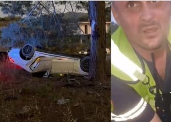 Ky është polici “hero”, shpëtoi tre të rinjtë nga aksidenti tragjik (VIDEO)