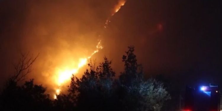 Gjirokastër, zjarr gjatë natës në “Dunavat”