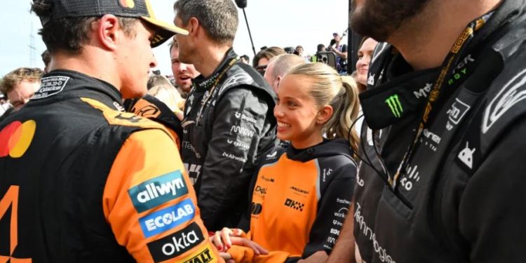 FOTO/ Tradhtoi Joao Felix për pilotin e Formula 1. Norris dhe Margarida, romanca rindizet me triumf në Hungari