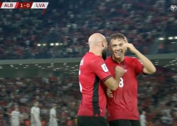 Festë në “Air Albania”, Asllani shënon ndaj Letonisë