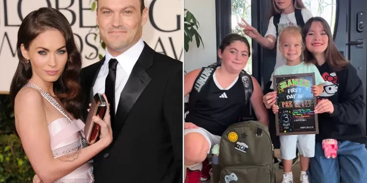 Fëmijët e Megan Fox dhe Brian Austin Green pozojnë në një foto të rrallë për ditën e parë të shkollës së vëllait Zane
